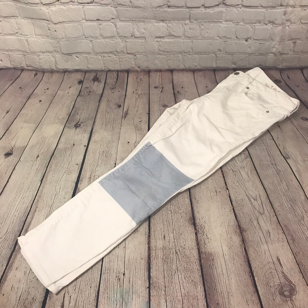 Gap White Always Skinny Jeans with Blue Sz 28S